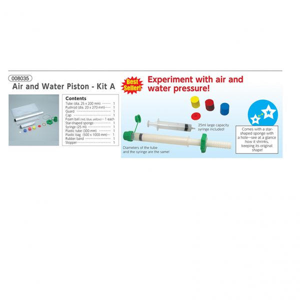 ชุดการทดลองแรงดันน้ำและอากาศ (Air and Water Piston- Kit A) - Image 4