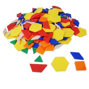 บล็อกรูปแบบพลาสติก (250 อัน) (Pattern Blocks)