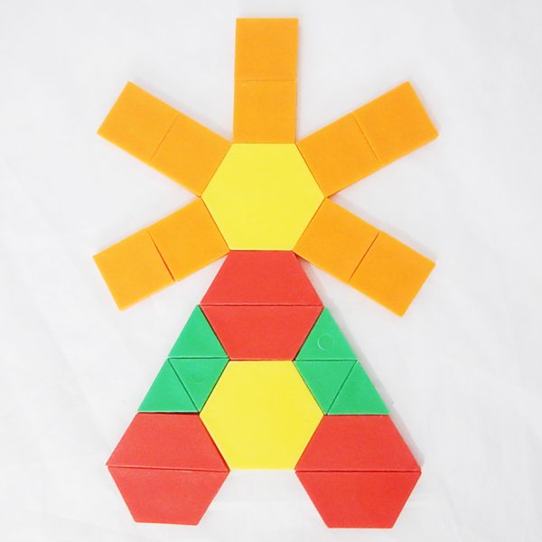 บล็อกรูปแบบพลาสติก (250 อัน) (Pattern Blocks) - Image 4