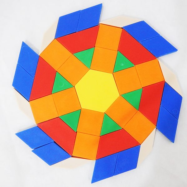 บล็อกรูปแบบพลาสติก (250 อัน) (Pattern Blocks) - Image 3