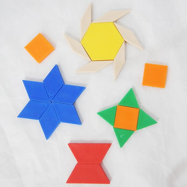 บล็อกรูปแบบพลาสติก (250 อัน) (Pattern Blocks) - Image 5