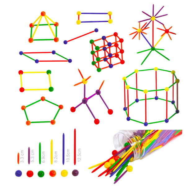 ลูกบอลและแท่งเรียนรู้เรขาคณิต (Stick & Ball Geometry Kit) - Image 3