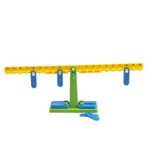 คานชั่งตัวเลขพร้อมแผ่นน้ำหนัก (ชุดพกพา) (Mini Math Balance)