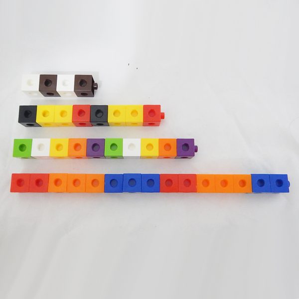 ชุดลูกบาศก์ตัวต่อฝึกทักษะคณิตศาสตร์ ขนาด 2 cm 100 ชิ้น(2 cm. Interlocking Cube100 pcs) - Image 6