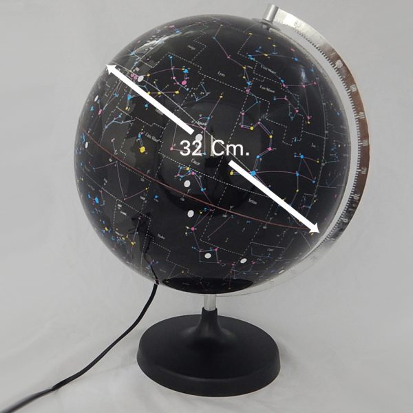 ลูกโลกแสดงกลุ่มดาวบนท้องฟ้า แบบมีไฟ 32 ซม. (Illuminated Transparent Celestial Globe 32 cm.) - Image 7