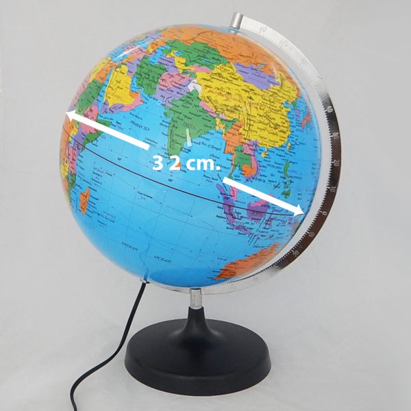 ลูกโลกจำลองมีไฟ ขนาด 32 ซม.(Illuminated Earth Globe 32 cm) - Image 7