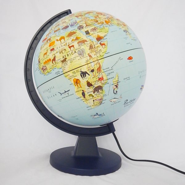 ลูกโลกแสดงรูปสัตว์และสถานที่ท่องเที่ยว ขนาด 28 ซม (Illuminated Earth Globe (Animal) 28 cm) - Image 2