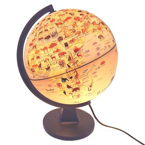 ลูกโลกแสดงรูปสัตว์และสถานที่ท่องเที่ยว ขนาด 28 ซม (Illuminated Earth Globe (Animal) 28 cm)