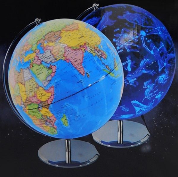 ลูกโลกแสดงประเทศและกลุ่มดาว (2 in 1) ขนาด 30 เซนติเมตร (Globe by Day & Illuminated Constellation by night)
