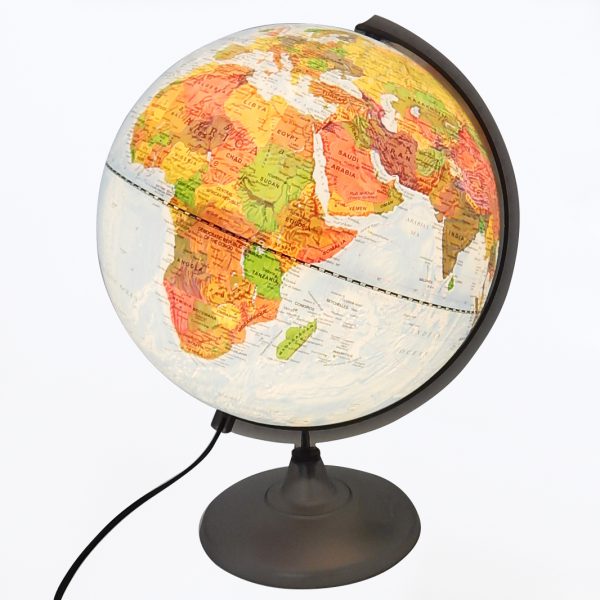 ลูกโลกแสดงลักษณะทางภูมิศาสตร์และประเทศ (2 in 1) ขนาด 30 เซนติเมตร (Dual- Cartography Illuminated Globe)