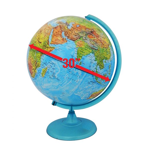 ลูกโลกแสดงลักษณะทางภูมิศาสตร์และประเทศ (2in1) ขนาด 30 เซนติเมตร (Dual-Cartography Illuminated Globe) - Image 3