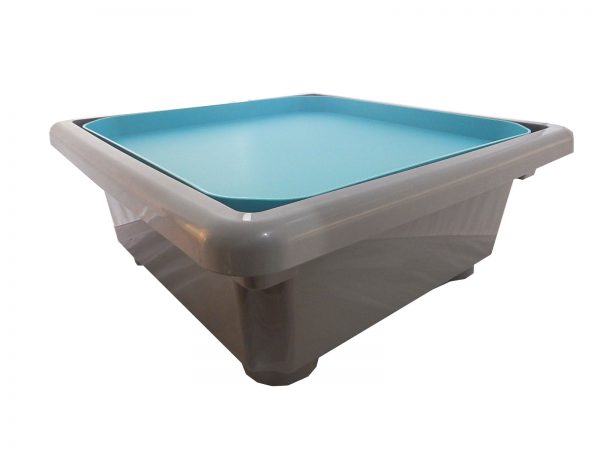 ชุดถาดกิจกรรมสร้างสรรค์พร้อมขาตั้งมีล้อเลื่อนสูง 48.5 cm Fun2 Play Activity Tray with Stand 48.5 cm (เทาเข้ม-ฟ้า)) - Image 6