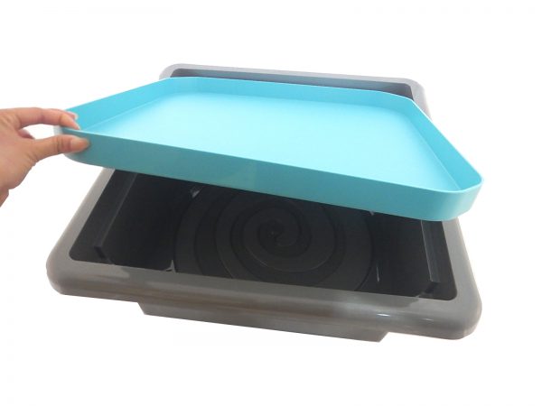 ชุดถาดกิจกรรมสร้างสรรค์พร้อมขาตั้งมีล้อเลื่อนสูง 48.5 cm Fun2 Play Activity Tray with Stand 48.5 cm (เทาเข้ม-ฟ้า)) - Image 5