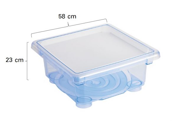 ชุดถาดกิจกรรมสร้างสรรค์พร้อมขาตั้งมีล้อเลื่อนสูง  40 cm Fun2 Play Activity Tray with Stand 40 cm (โปร่งใส) - Image 4