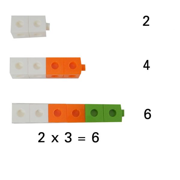 ชุดลูกบาศก์ตัวต่อ 2 cm พร้อมกระดานตัวต่อ (ตัวต่อ100 ชิ้น กระดาน 2 ชิ้น) - Image 5