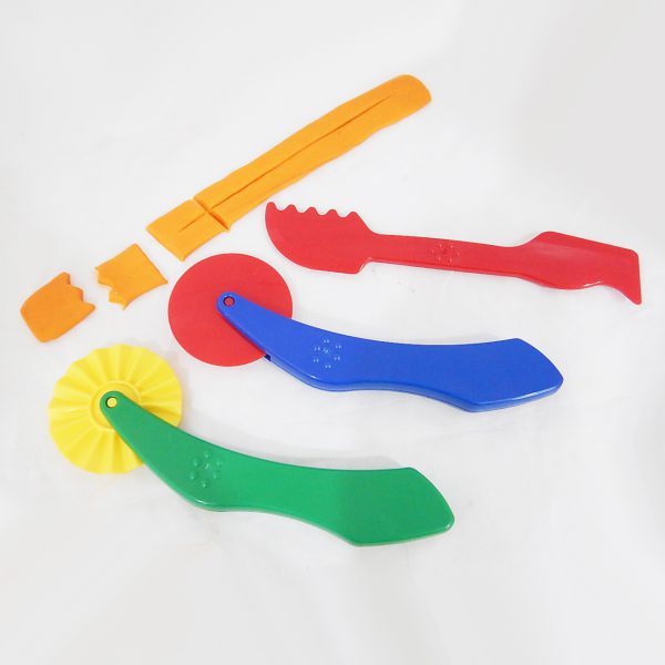 ชุดมีดตัดดินน้ำมันพลาสติก 3 แบบ (Clay Rollers Set) - Image 2