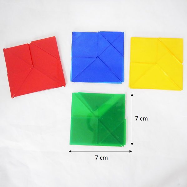 ชุดแทนแกรม แผ่นตัวต่อปริศนา 4 สี (Tangram 4 Colors) - Image 2