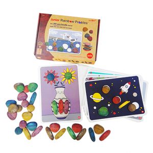 ชุดหินสีพร้อมแผ่นกิจกรรม (Junior Rainbow Pebbles with Activity Card)