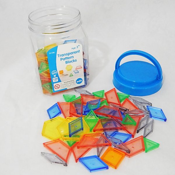 ชุดบล็อกรูปแบบเรขาคณิตโปร่งแสง (Transparent Pattern Blocks) - Image 2
