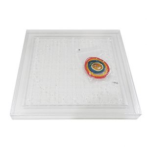 ชุดกระดานตะปูแบบใส (Transparent Double-Sided Geoboard 27 cm)