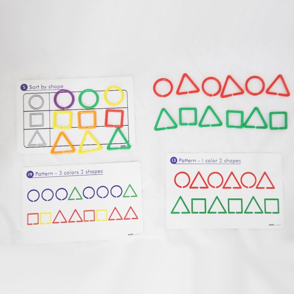 ชุดการร้อยแบบรูปเรขาคณิต (360 ชิ้น) (Shape Links Activity Set) - Image 8