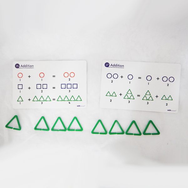 ชุดการร้อยแบบรูปเรขาคณิต (360 ชิ้น) (Shape Links Activity Set) - Image 7