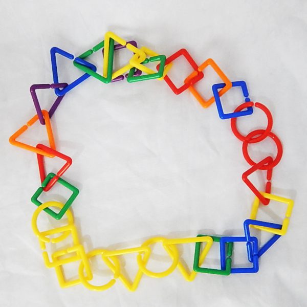 ชุดการร้อยแบบรูปเรขาคณิต (360 ชิ้น) (Shape Links Activity Set) - Image 5
