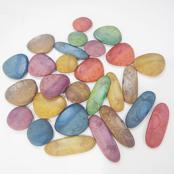 ชุดหินสีพร้อมแผ่นกิจกรรม (Junior Rainbow Pebbles with Activity Card) - Image 2