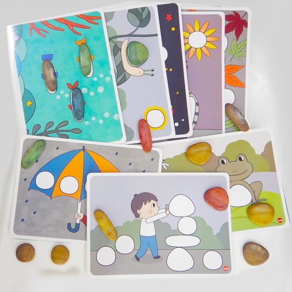 ชุดหินสีพร้อมแผ่นกิจกรรม (Junior Rainbow Pebbles with Activity Card) - Image 3