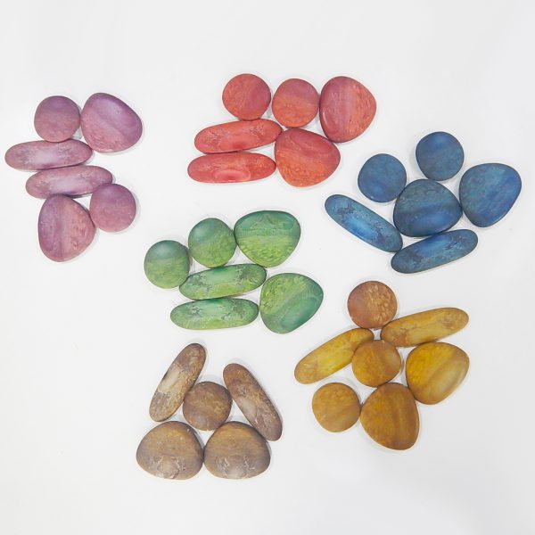 ชุดหินสีพร้อมแผ่นกิจกรรม (Junior Rainbow Pebbles with Activity Card) - Image 5