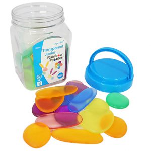 ชุดหินสีโปร่งแสง(Junior Rainbow Pebbles (Clear color))