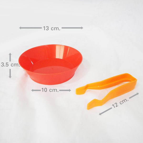 ชุดถ้วยแยกกลุ่มพร้อมปากคีบพลาสติก 6 สี (Sorting Bowls and Tweezers Set) - Image 7