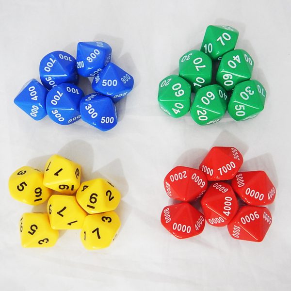 ลูกเต๋าค่าประจำหลัก 10 หน้า (Place Value Dice Set) - Image 3