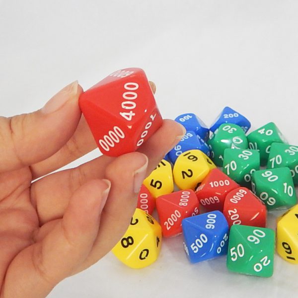 ลูกเต๋าค่าประจำหลัก 10 หน้า (Place Value Dice Set) - Image 5