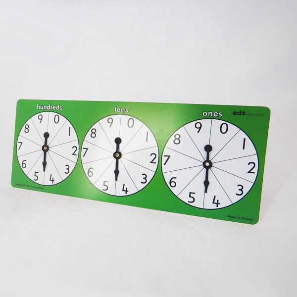 ชุดวงล้อค่าประจำหลัก 4 ชิ้น/ชุด (Place Value Spinner (4 Pcs)) - Image 5