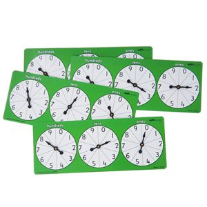 ชุดวงล้อค่าประจำหลัก 4 ชิ้น/ชุด (Place Value Spinner (4 Pcs))