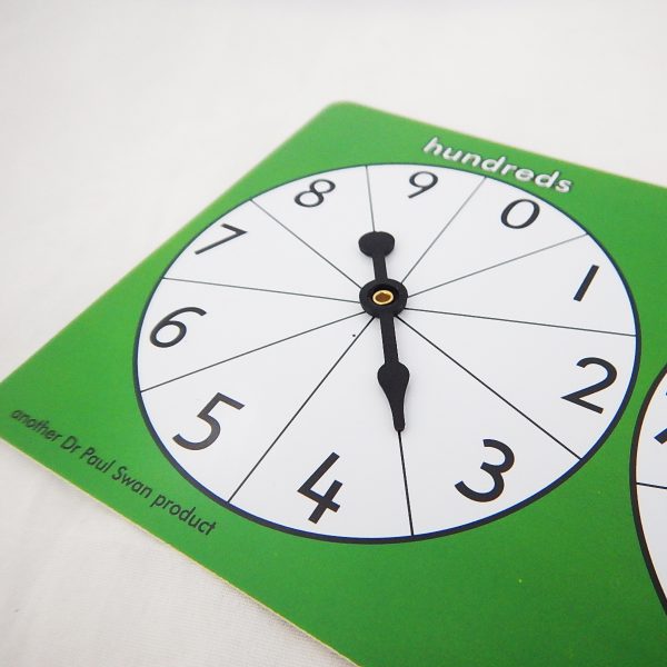 ชุดวงล้อค่าประจำหลัก 4 ชิ้น/ชุด (Place Value Spinner (4 Pcs)) - Image 2