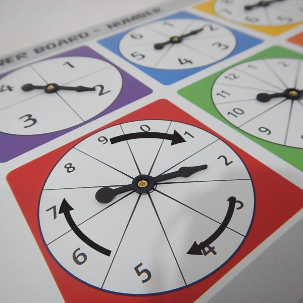 ชุดวงล้อตัวเลขและความน่าจะเป็น 2 ชิ้น/ชุด (Spinner Board - Number 2 Pcs) - Image 2