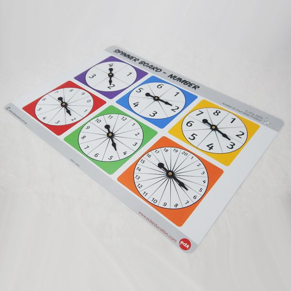 ชุดวงล้อตัวเลขและความน่าจะเป็น 2 ชิ้น/ชุด (Spinner Board - Number 2 Pcs) - Image 3