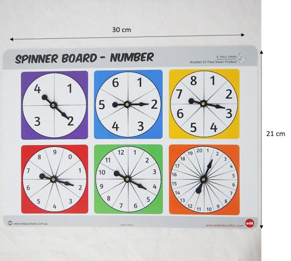 ชุดวงล้อตัวเลขและความน่าจะเป็น 2 ชิ้น/ชุด (Spinner Board - Number 2 Pcs) - Image 4
