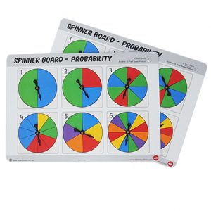 วงล้อสีความน่าจะเป็น 2 ชิ้น/ชุด (Spinner Board - Probability 2 Pcs)