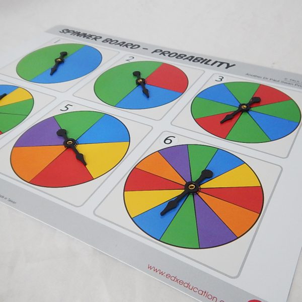 วงล้อสีความน่าจะเป็น 2 ชิ้น/ชุด (Spinner Board - Probability 2 Pcs) - Image 5