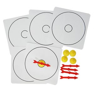 ชุดวงล้อไวท์บอร์ดความน่าจะเป็น 5 ชิ้น/ชุด (Whiteboard Spinner Set 5 Pcs)