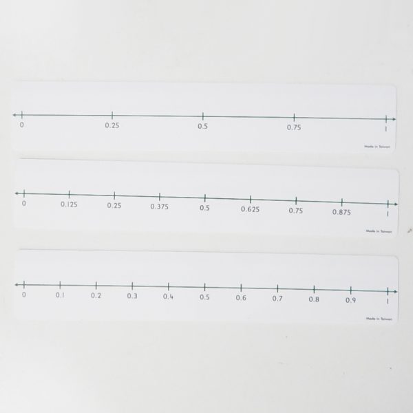 ชุดเส้นจำนวนเศษส่วน 9 แผ่น/ชุด (Number Lines : Fraction 9 pcs/set) - Image 7
