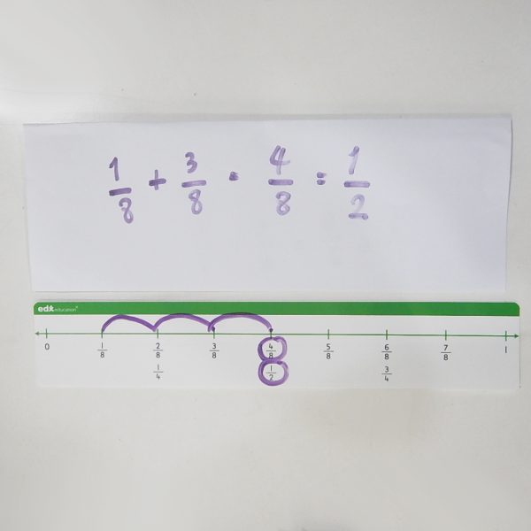 ชุดเส้นจำนวนเศษส่วน 9 แผ่น/ชุด (Number Lines : Fraction 9 pcs/set) - Image 9