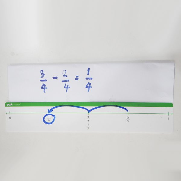 ชุดเส้นจำนวนเศษส่วน 9 แผ่น/ชุด (Number Lines : Fraction 9 pcs/set) - Image 8