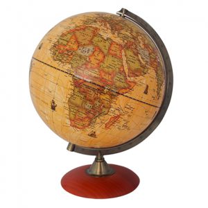 ลูกโลกฐานไม้ 30 cm  สี Sepia (Terrestrial Political Sepia Globe)