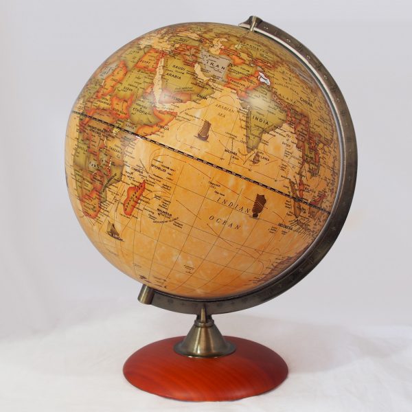 ลูกโลกฐานไม้ 30 cm  สี Sepia (Terrestrial Political Sepia Globe) - Image 2