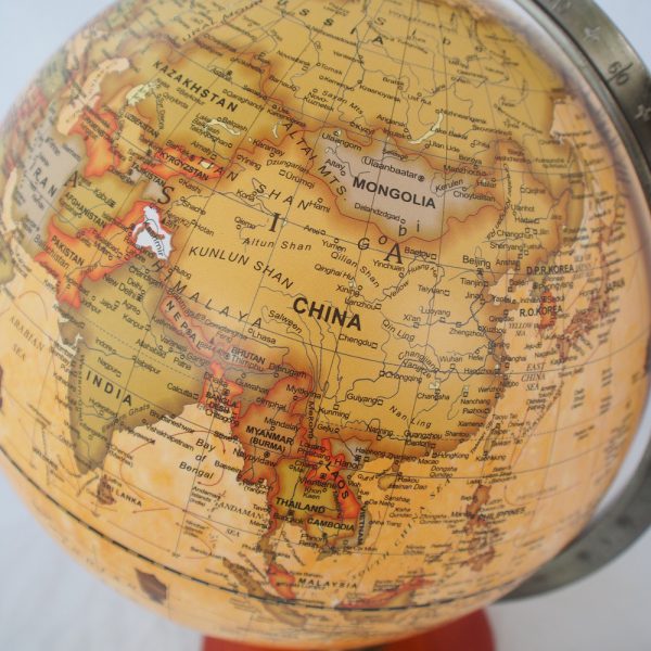 ลูกโลกฐานไม้ 30 cm  สี Sepia (Terrestrial Political Sepia Globe) - Image 6