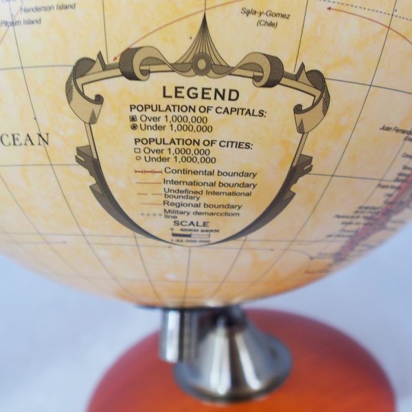 ลูกโลกฐานไม้ 30 cm  สี Sepia (Terrestrial Political Sepia Globe) - Image 9